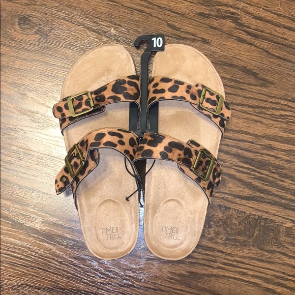 Cheetah Print Two strap Sandals - Picture 3 of 5